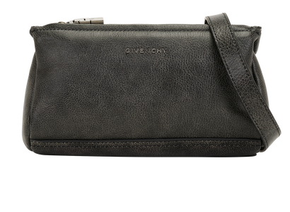 Mini Pandora Box Bag, &pound;395, Handbags, Grey, Leather, Front view